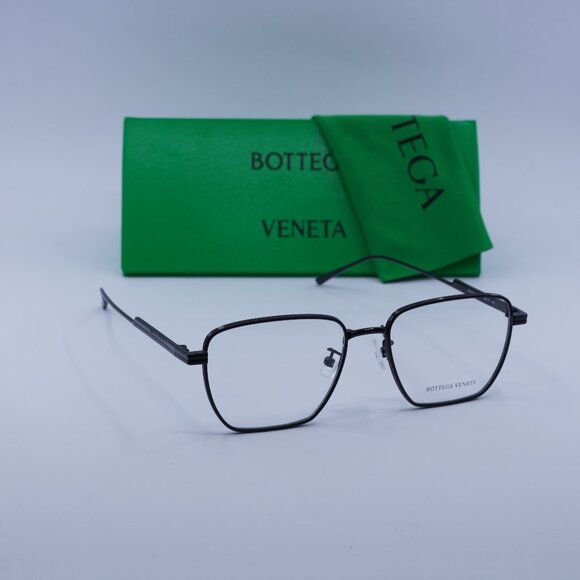 Bottega Veneta BV1015O 001 Square Eyeglasses – Black 52mm - Picture 1 of 10